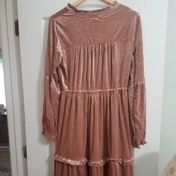 Velvet Crepe Dress Simply Southern XXL EUC - Picture 5 of 6